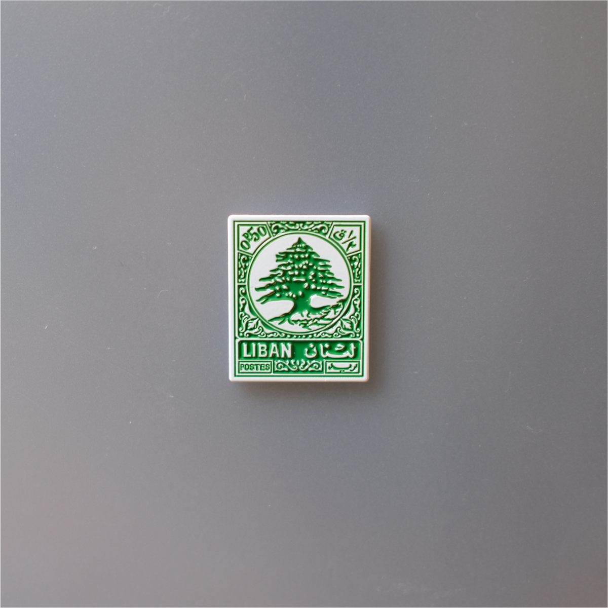 Lebanon Stamp Enamel Sticker