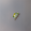 Olive Enamel Sticker