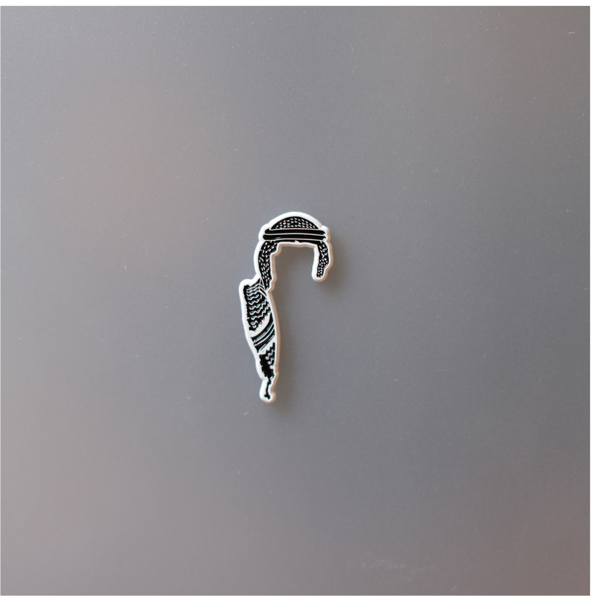Palestinian Kuffeiyeh Enamel Sticker