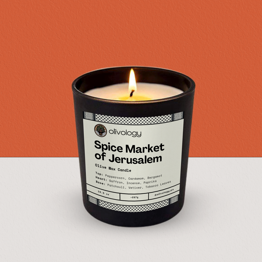 Spice Market of Jerusalem — Handmade Olive Wax Candle 10.5oz