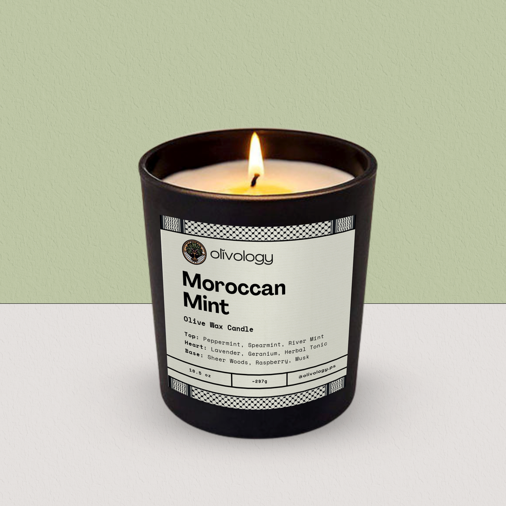 Moroccan Mint — Handmade Olive Wax Candle 10.5 oz