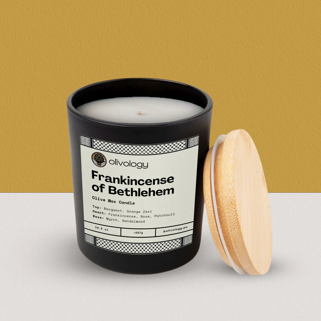 Frankincense of Bethlehem — Handmade Olive Wax Candle 10.5oz