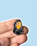 Arab Woman Enamel Sticker