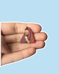 Bedouin Palestinian Woman Enamel Sticker