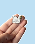 Free Palestine Dove Enamel Sticker