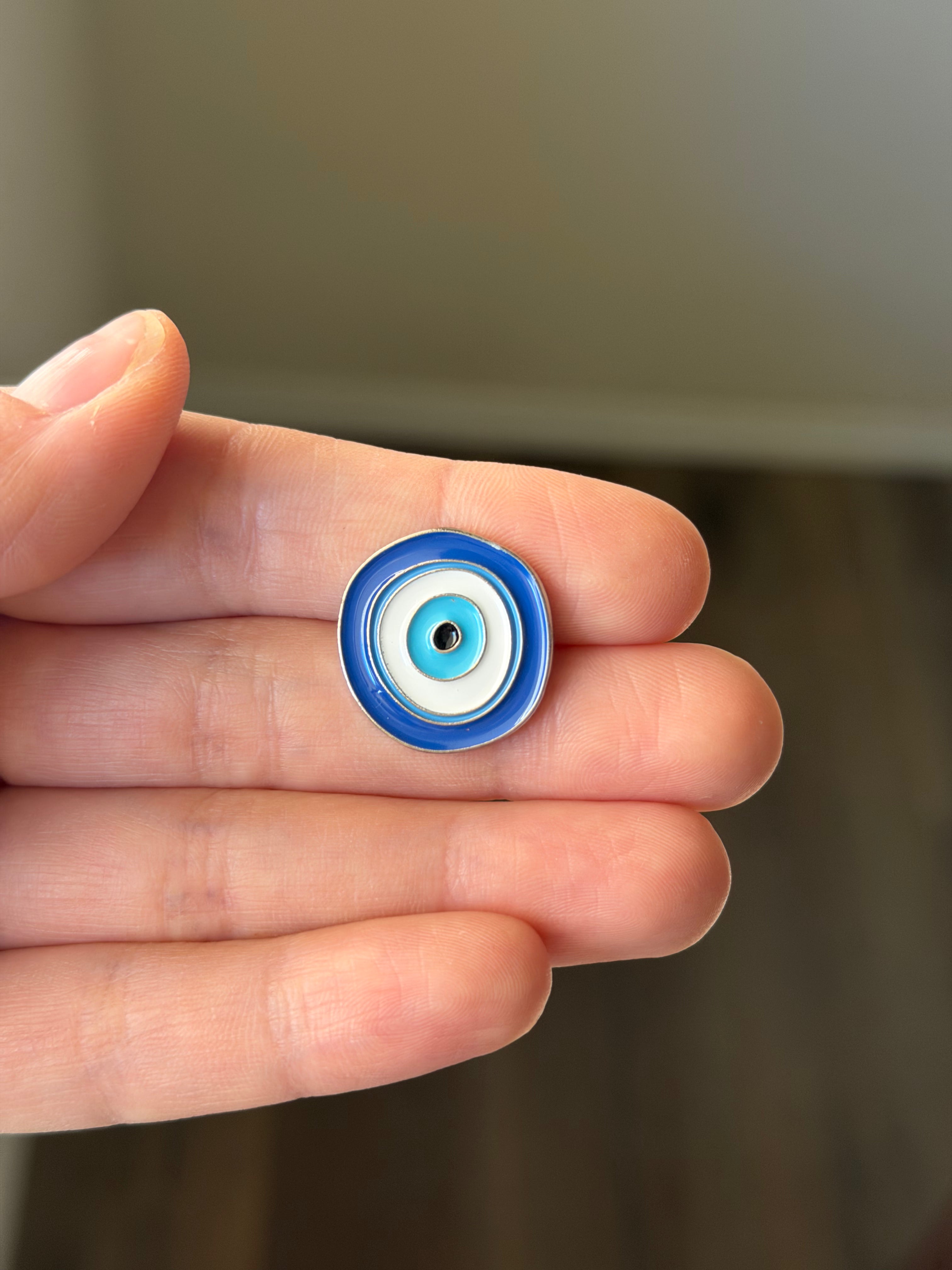 Blue Evil Eye Enamel Sticker
