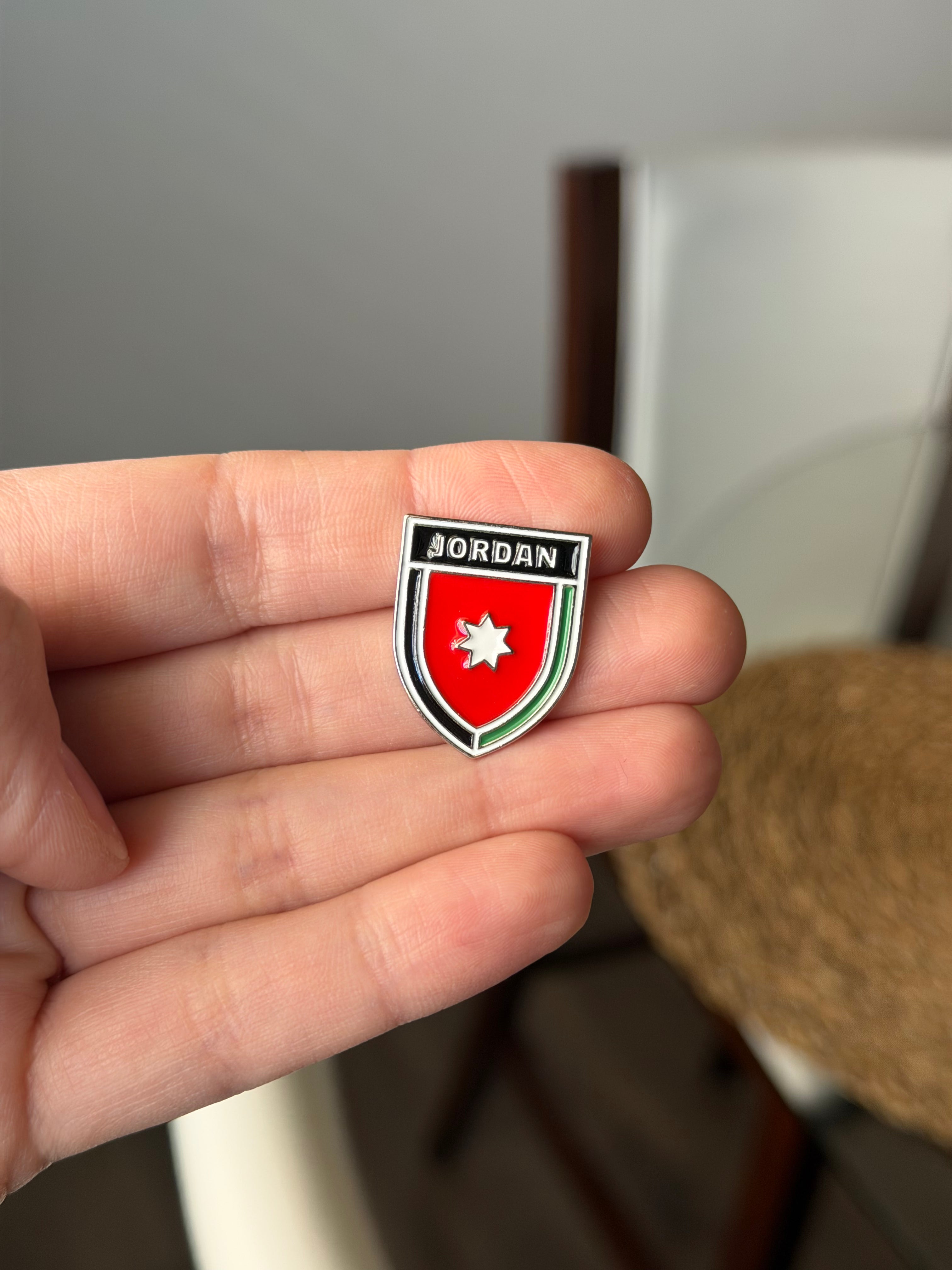 Jordan National Football Team Enamel Sticker