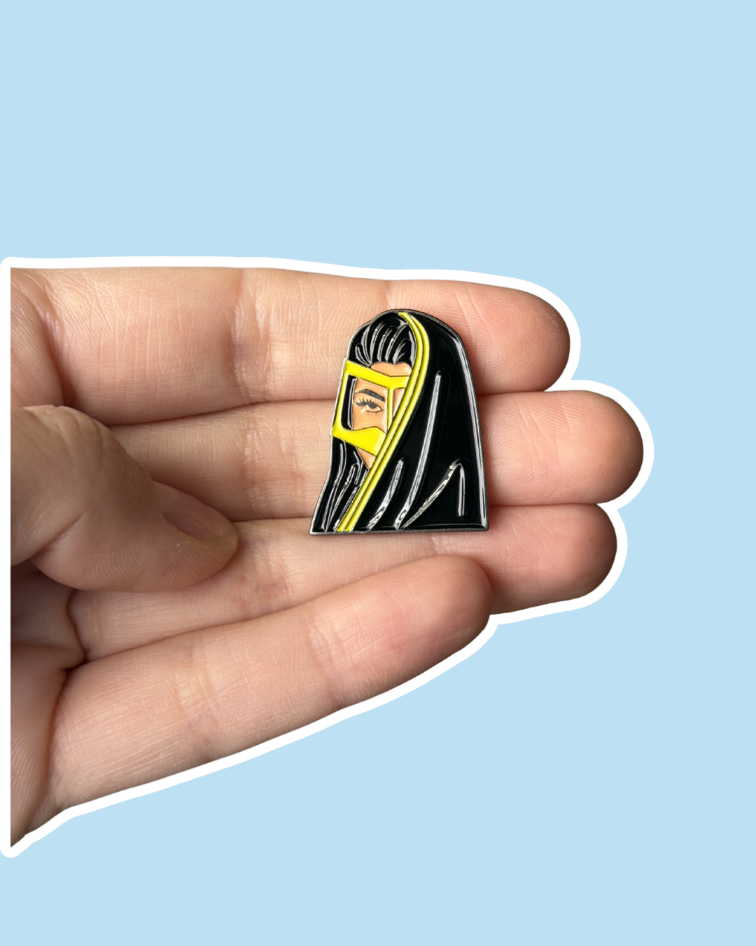 Khaleeji Woman Enamel Sticker