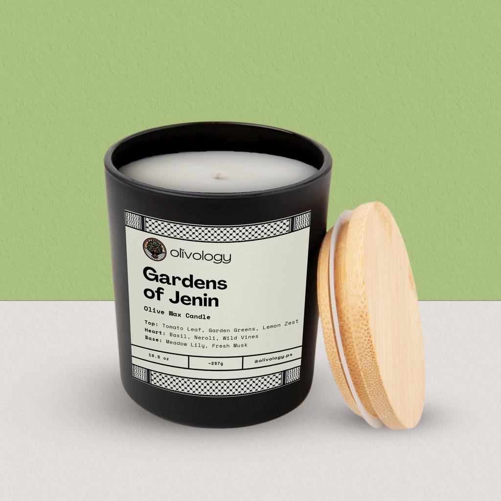 Gardens of Jenin — Handmade Olive Wax Candle 10.5 oz