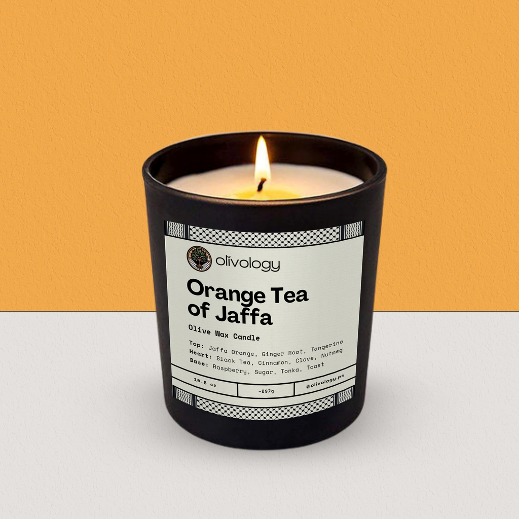 Orange Tea of Jaffa — Handmade Olive Wax Candle (10.5 oz